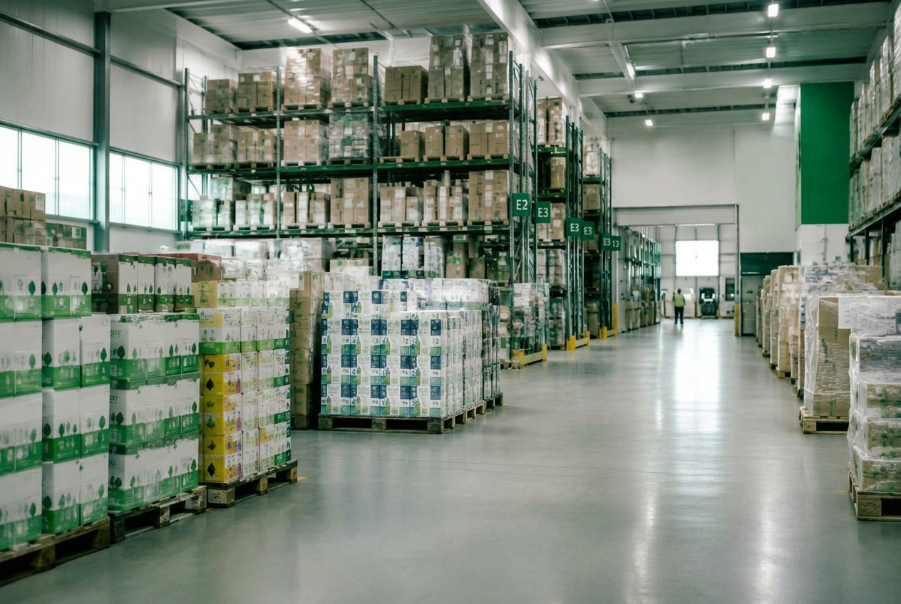 TKO Direct warehouse stocked with wholesale goods